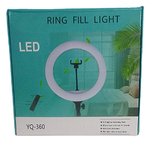 RING LIGHT 14 POLEGADAS + TRIPÉ 2M YQ-360