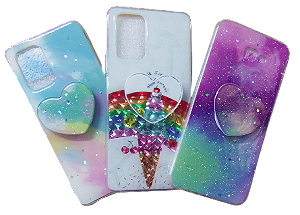 CAPA TRANSPARENTE PERSONALIZADA COM SUPORTE SAMSUNG A10