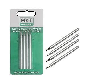 PONTEIRA CONICA PARA FERRO DE SOLDA 60W, 5.8X80MM, ML-108-P - EMBALAGEM COM 4 UNIDADES