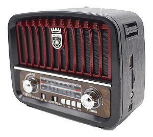 RADIO PORTATIL C/ 3 BANDAS FM/ AM/ SW - USB/ SD/ TF C/ LANTERNA INOVA RAD-8394