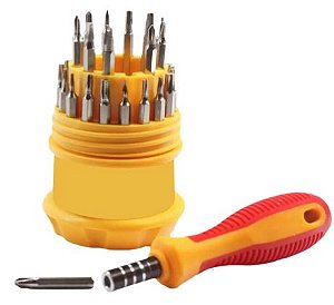 KIT CHAVE INTERCAMBIAVEL 31 EM 1 TROYA TOOLS TRY-9185