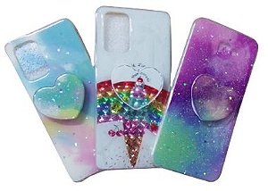 CAPA TRANSPARENTE PERSONALIZADA COM SUPORTE SAMSUNG A03S