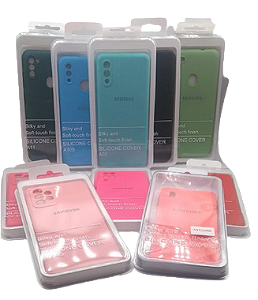 CAPA SILICONE COVER BLISTER SAMSUNG A01 MASCULINA