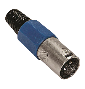 PLUG CANNON MACHO AZUL CORPO PLASTICO