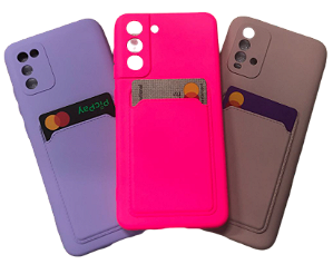 CAPA CARD CASE EMBORRACHADA SAMSUNG J7 PRIME FEMININA