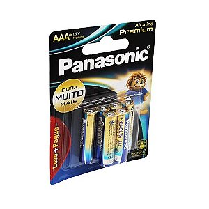 PILHA PALITO PANASONIC ALCALINA PREMIUM  AAA C/ 6  (03767)  LR03EGR/6B192