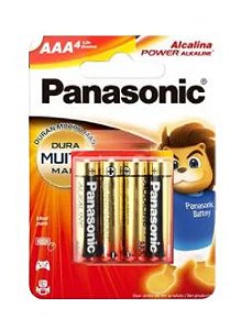 Pilha AA Panasonic c/ 4 unidades