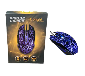 MOUSE GAMER LIGHT 6 BOTOES DPI 800 / 2400 BRIGHT 0447