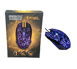 MOUSE GAMER LIGHT 6 BOTOES DPI 800 / 2400 BRIGHT 0447