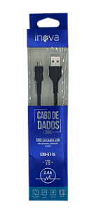 CABO DE DADOS USB V8 1M 2.4A INOVA CBO-5716