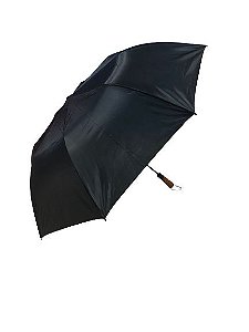 GUARDA CHUVA DE POLIESTER COM CABO RETO FIXO XH UMB-5531 PRETO