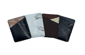 PORTA CARTAO ADESIVO PARA CELULAR COURO