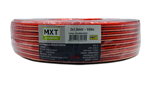 FIO PARALELO BICOLOR CRISTAL 2x1.0MM MXT AUTOMOTIVO