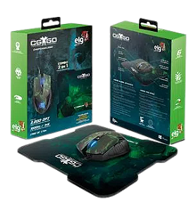COMBO 2 EM 1 - MOUSE + MOUSEPAD ELG