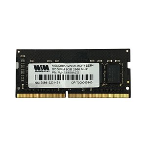 MEMORIA NOTE 8GB DDR4 2666 WIN MEMORY WHS18S8AZG OEM