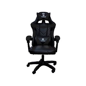 CADEIRA  GAMER  GIRATORIA AJUSTAVEL MARCA HOOPSON CG-507 PRETO/PRETO