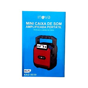 MINI CAIXA DE SOM 3" 6W INOVA RAD-9030