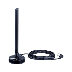 ANTENA DIGITAL HDTV CABO COM CONECTOR F MACHO AQUARIO DTV-100P