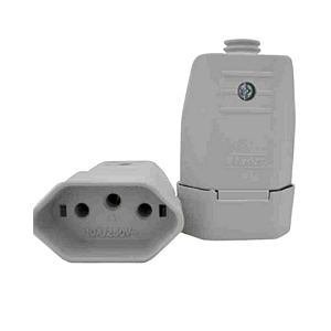 TOMADA FEMEA AC 2 PINOS 20A CZ