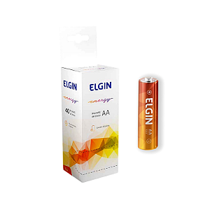 PILHA DE ZINCO AA CARVAO R06P C/40 UNIDADES ELGIN