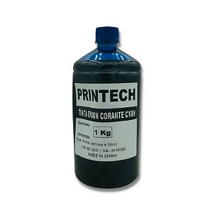 TINTA EPSON CORANTE CYAN - 1KG PRINTECH