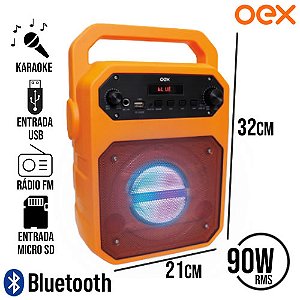 CAIXA DE SOM SPEAKER FUN 90W OEX SK415LR