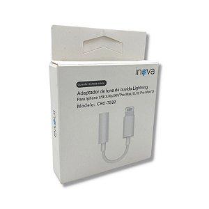 ADAPTADOR DE FONE DE OUVIDO LIGHTNING - P2 (BLUETOOTH) INOVA CBO7582