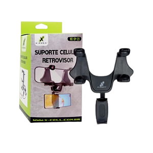 SUPORTE VEICULAR PARA CELULAR 270° RETROVISOR X-CELL XC-SP-23