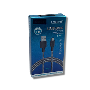 CABO DE DADOS MICRO USB V8 3.4A 1M INOVA CBO5733