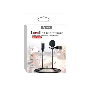 MICROFONE DE LAPELA COM ENTRADA TIPO C SHINKA JH-042