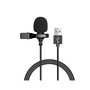 MICROFONE DE LAPELA COM ENTRADA USB SHINKA JH-044