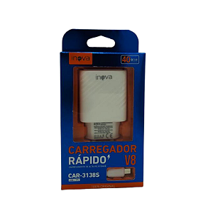 CARREGADOR RAPIDO 3.0 V8 INOVA CAR-3138S