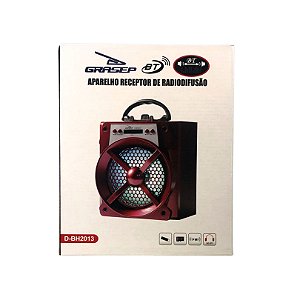 CAIXA DE SOM 15W RMS BLUETOOTH GRASEP D-BH2013