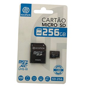 CARTAO MEMORY 256GB HOOPSON