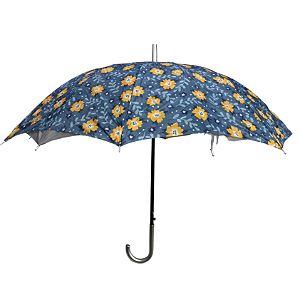 GUARDA CHUVA 58,5 CM ESTAMPAS SORTIDAS  C/ CABO CURVADO PRATEADO LISO SEG-VAR8KX2