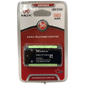 BATERIA PARA TELEFONE SEM FIO MOX 850mAh -  MO-P104