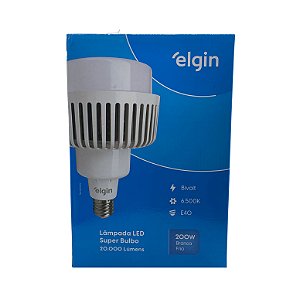 LAMPADA BULBO LED AP T190 200W BIVOLT 6500K LUZ BRANCA FRIA - ELGIN