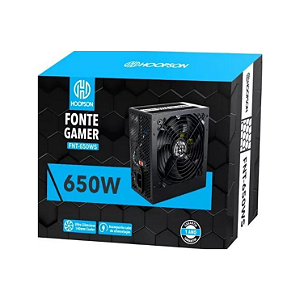FONTE GAMER DE ALIMENTAÇÃO FTN-650WS - HOOPSOM