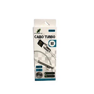 CABO DE DADOS 90º TURBO 3.1A 1.2M LIGTHNING 8P - XC-CD-93 - FLEX