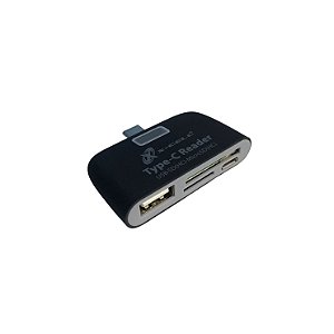 ADAPTADOR HUB 4 IN 1 USB/MICRO SD/ TF/ MICRO USB SAIDA TIPO-C XC-ADP-49  - FLEX