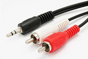 CABO P2 STEREO X 2 RCA - 1,8 MTS - MARCA: X-CELL - MOD: XC-P2ST-2RCA