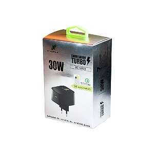 CARREGADOR TURBO USB 4.0 30W X-CELL XC-UR33