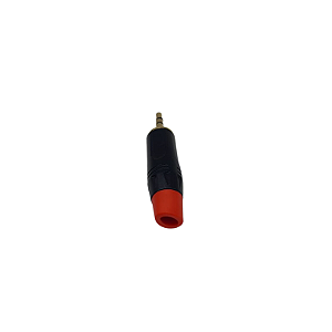PLUG CONECTOR P2 ESTEREO PRO SERIES VERMELHO DOURADO PROFISSIONAL MXT