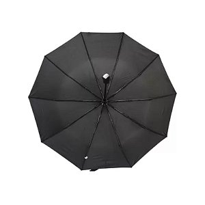 GUARDA CHUVA 70CM 8K AUT PRETO CABO RETO