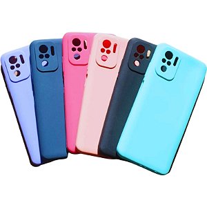 CAPA CASE AVELUDADA MACIA REDMI 10 CORES VARIADAS