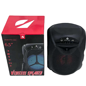 CAIXA DE SOM BLUETOOTH C/LED 10W 6.5W KTS - COD-KTS-1333