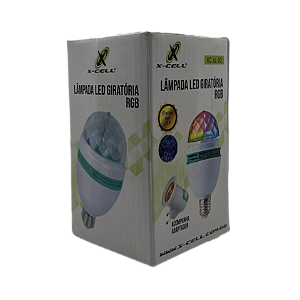 LAMPADA LED GIRATORIA RGB 3W X-CELL XC-LL-02