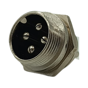 CONECTOR MIC MACHO 4 PINOS METAL S+B