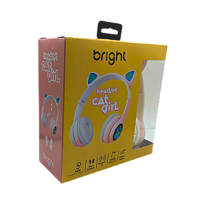 FONE BLUETOOTH 5 0 HEADPHONE ON-EAR BTKIDS CAT GIRL KHP003