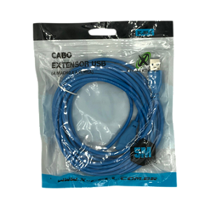 CABO EXTENSOR USB A MACHO PARA FEMEA A 5M X-CELL XC-MF-C